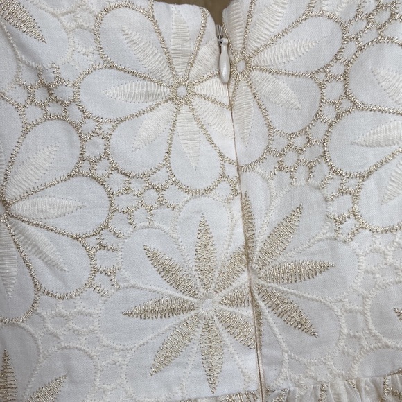 Likely Mayella dress in cream and gold size 8 NWT - Picture 8 of 8